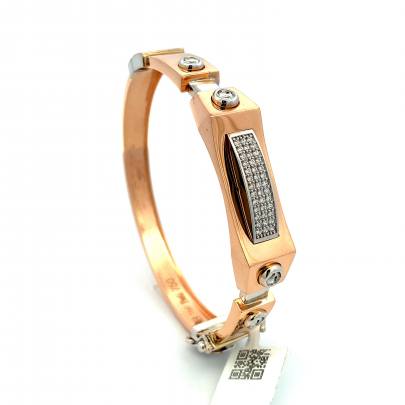 ENCHANTING GEOMETRIC GOLD AND DIAMONDS MEN'S BRACELET  Bracelet