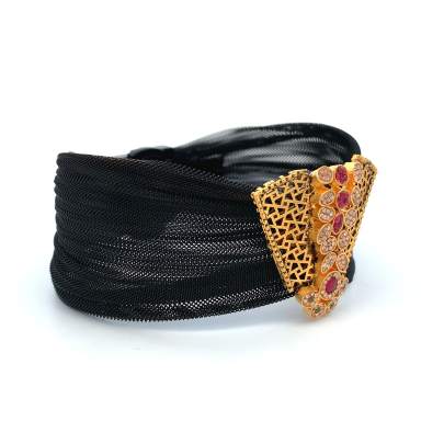 CONTEMPORARY FLOWER AND LEAFS INSPIRED ANTIQUE BRACELET  Bracelet
