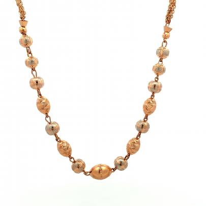 ELEGANT SIMPLE BEADED GOLD CHAIN  Gold