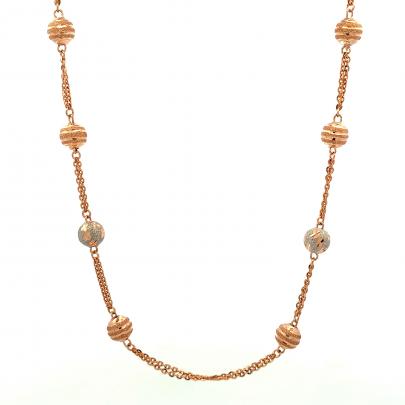 STUNNING GOLD BEADS EMBEDDED CHAIN FOR WOMEN  Gold