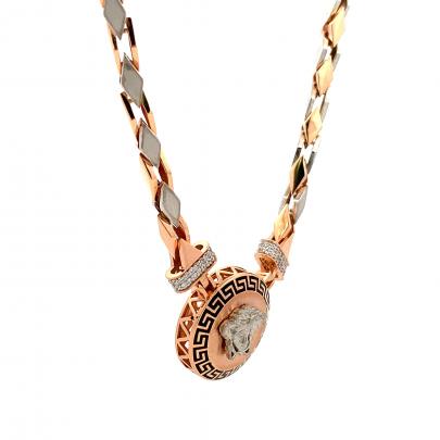 EQUISITE VERSACE MEDUSA PENDANT AND CHAIN FOR MEN Chain