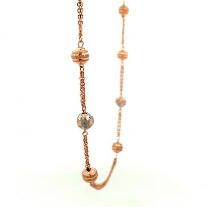 STUNNING GOLD BEADS EMBEDDED CHAIN FOR WOMEN  Chain
