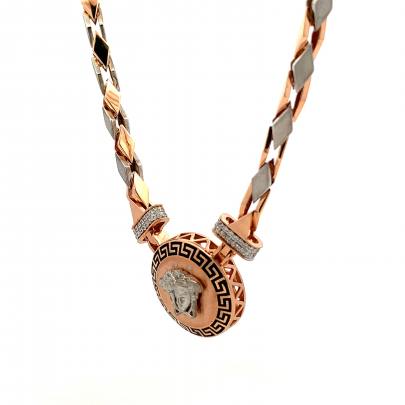 EQUISITE VERSACE MEDUSA PENDANT AND CHAIN FOR MEN Chain