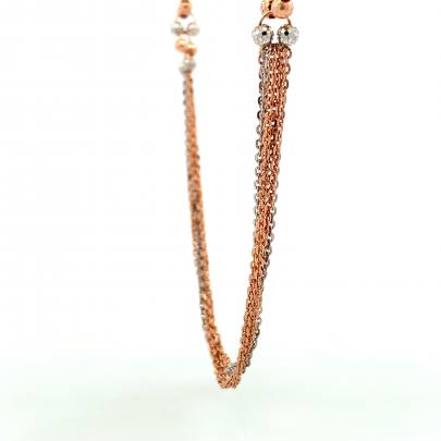 ETHEREAL DUAL TONED BEADED GOLD CHAIN  Chain