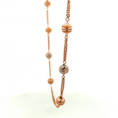 STUNNING GOLD BEADS EMBEDDED CHAIN FOR WOMEN  Chain