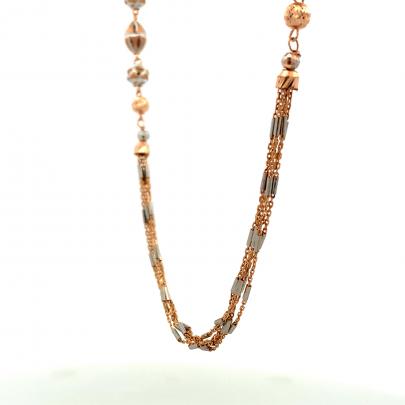 IMMENSE LAYERED AND BEADS EMBEDDED GOLD CHAIN  Chain