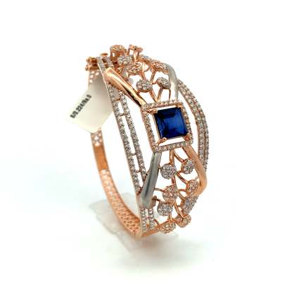 CLASSIC FLORAL DESIGN BLUE SAPPHIRE LADIES BRACELET  Bracelet