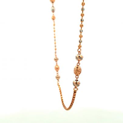 CONTEMPORARY BEADED GOLD BALL CHAIN  Gold