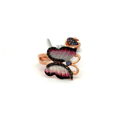 CONTEMPORARY BUTTERFLY INSPIRED LADIES RING  Rings