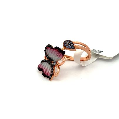 CONTEMPORARY BUTTERFLY INSPIRED LADIES RING  Rings