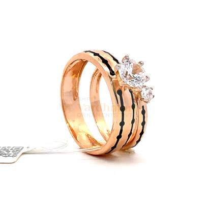 EQUISITE SOLITAIRE GOLD COUPLE RINGS  Couple Rings