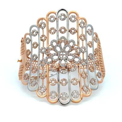 FACINATING FLORAL PATTERN DIAMOND BRACELET  Bracelet
