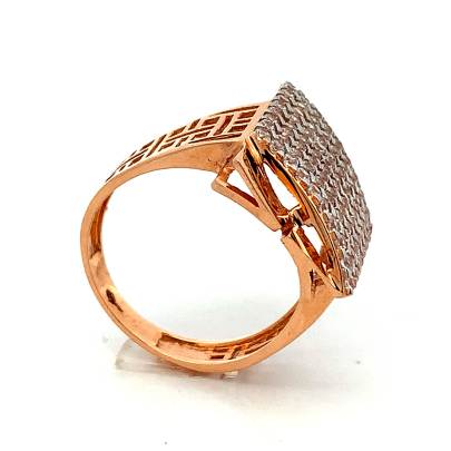 STUNNING SQUARE CARVED GENTS RING  Rings
