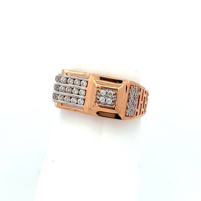 CONTEMPORARY DESIGNED GOLD GENTS RING  Rings