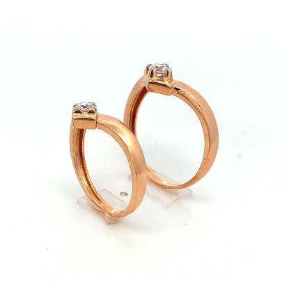 GLIMMERING SOLITAIRE COUPLE RINGS  Couple Rings
