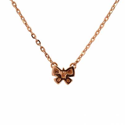 GORGEOUS TINY BUTTERFLY PENDANT AND CHAIN  Gold