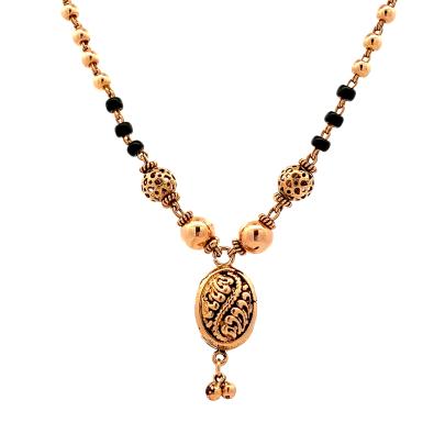 HANDCRAFTED DESIGN BEADED MANGALSUTRA  Gold