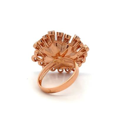 HYPNOTIC FORAL COCKTAIL DIAMOND FINGER RING Rings