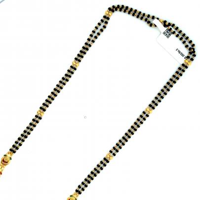 INTRICATELY FLORAL DESIGNED LONG MANGALSUTRA  Mangalsutra