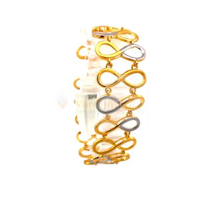 EQUISTE INFINITY CHAIN LINKED GOLD BRACELET  Gold