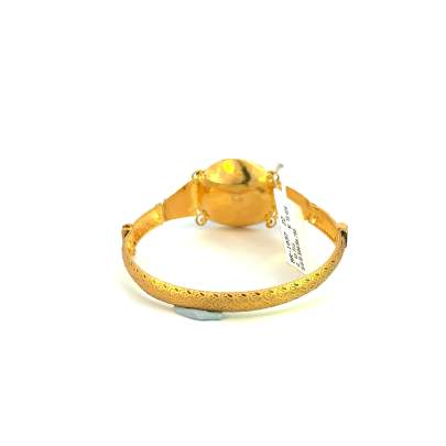 EXOTIC FLORAL DESIGNED ANTIQUE GOLD BRACELET Bracelet