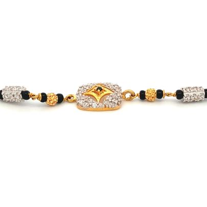 DISTINCTIVE DIAMOND CARVED INSIDE SQUARE SHAPE BEADED BRACELET  Bracelet