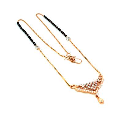 GORGEOUS  HANDCRAFTED DIAMOND MANGALSUTRA  Gold