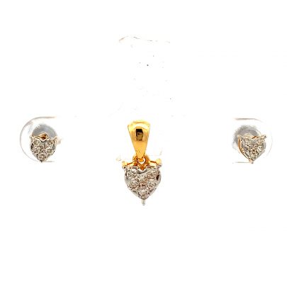 WHIMSICAL REAL DIAMOND LOVE PENDANT  Diamond Pendent Set