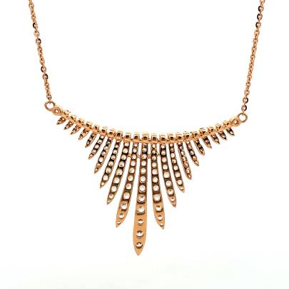 DELICATE STERLING ROSEGOLD PENDANT AND CHAIN  Pendants