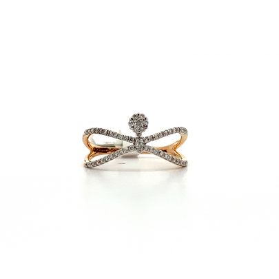 ETHEREAL CROSSOVER DESIGNED REAL DIAMOND RING  Diamond