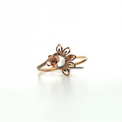 SURREAL FLORAL DESIGNED REAL DIAMOND RING  Diamond Rings