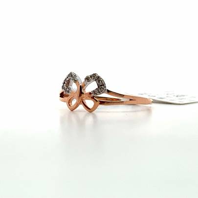 FANCY BUTTERFLY ENGRAVED DIAMOND RING   Diamond Rings
