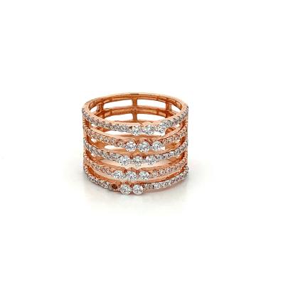 TIMELESS FIVE LAYERED DIAMOND RING FOR LADIES  Rings