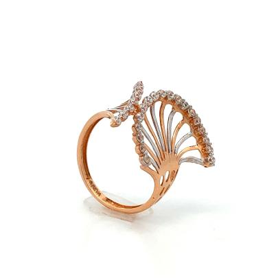 ECLECTIC GOLD AND DIAMOND FINGER RING FOR LADIES  Rings