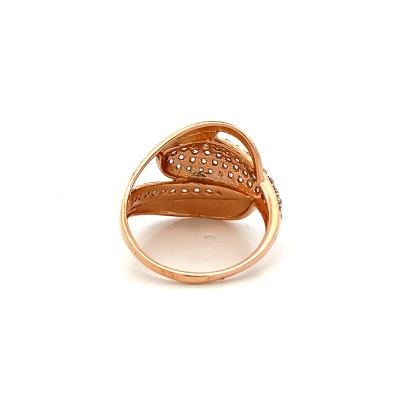 GRACEFUL INTERTWINED ARCHED LADIES RING  Rings