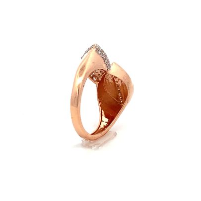 CHARMING TWIN LEAF MOTIF RING FOR LADIES  Rings