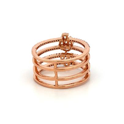 CHARMING PARALLEL GLEAM FOUR LAYERED RING FOR LADIES  Rings