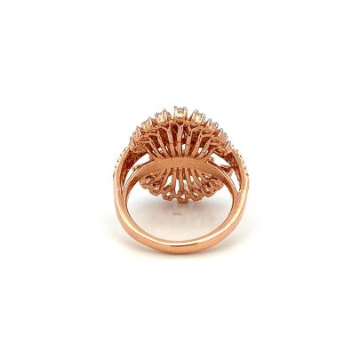 DAZZLING FLOWER BLOSSOM SEMI COCKTAIL RING FOR LADIES  Rings