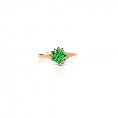 STYLISH GREEN BIRTHSTONE SOLITAIRE RING  Rings