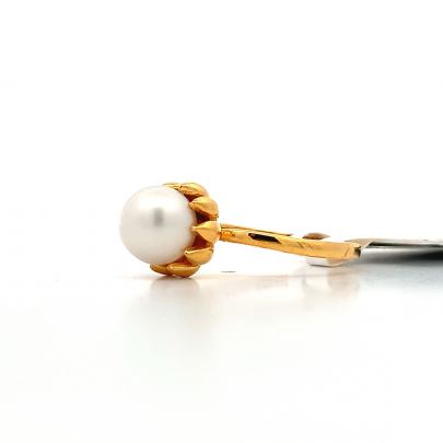 PRIMITIVE FLORAL PATTERN PEARL RING FOR WOMEN  Rings
