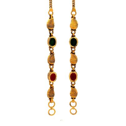 TRADITIONAL ARTISTIC DESIGNED EAR CHAIN  Gold