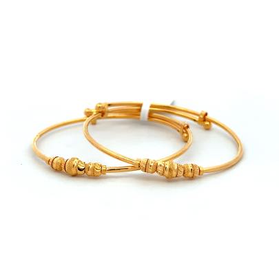 TRADITIONAL BEADED BANGLES FOR KIDS  Gold