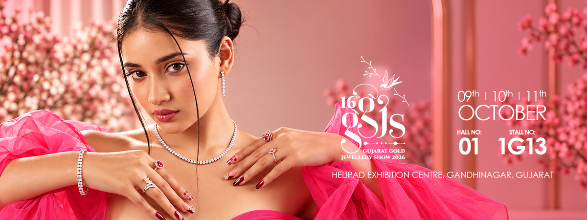 Shri Vardhman Ornaments at GGJS 2026: Wedding Collection at Hall 1, Stall 1G 13, Helipad Exhibition Centre, Gandhinagar