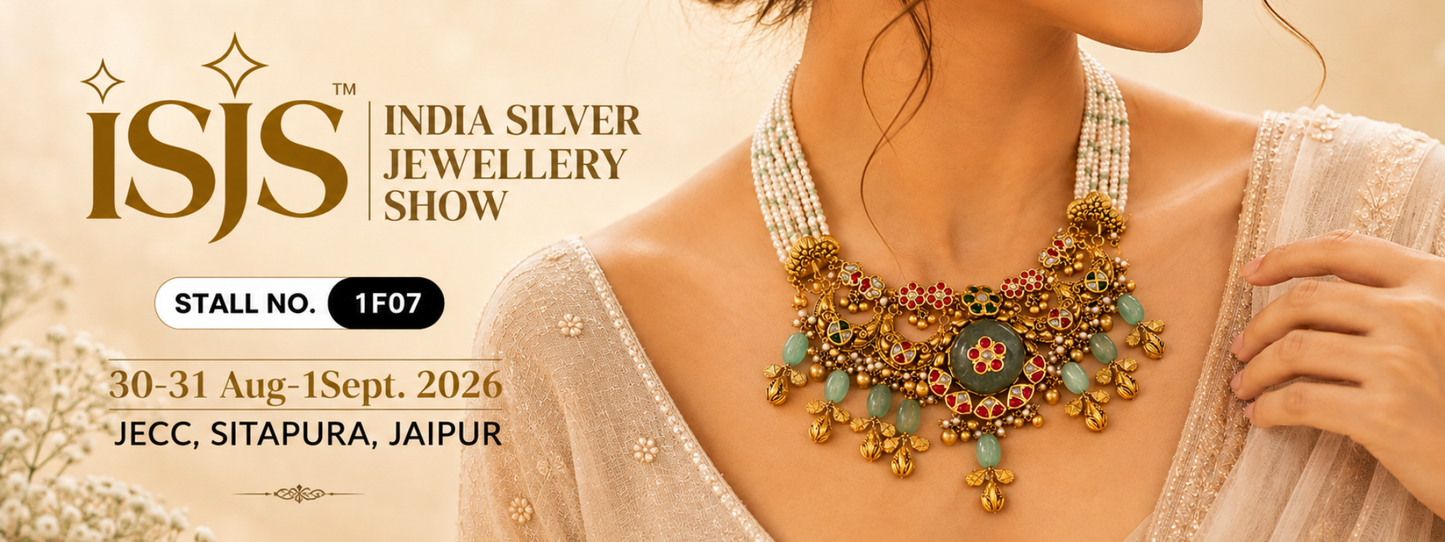 Shri Vardhman Ornaments at ISJS, India Silver Jewellery Show, Best Silver Jewellery Brand in Ahmedabad