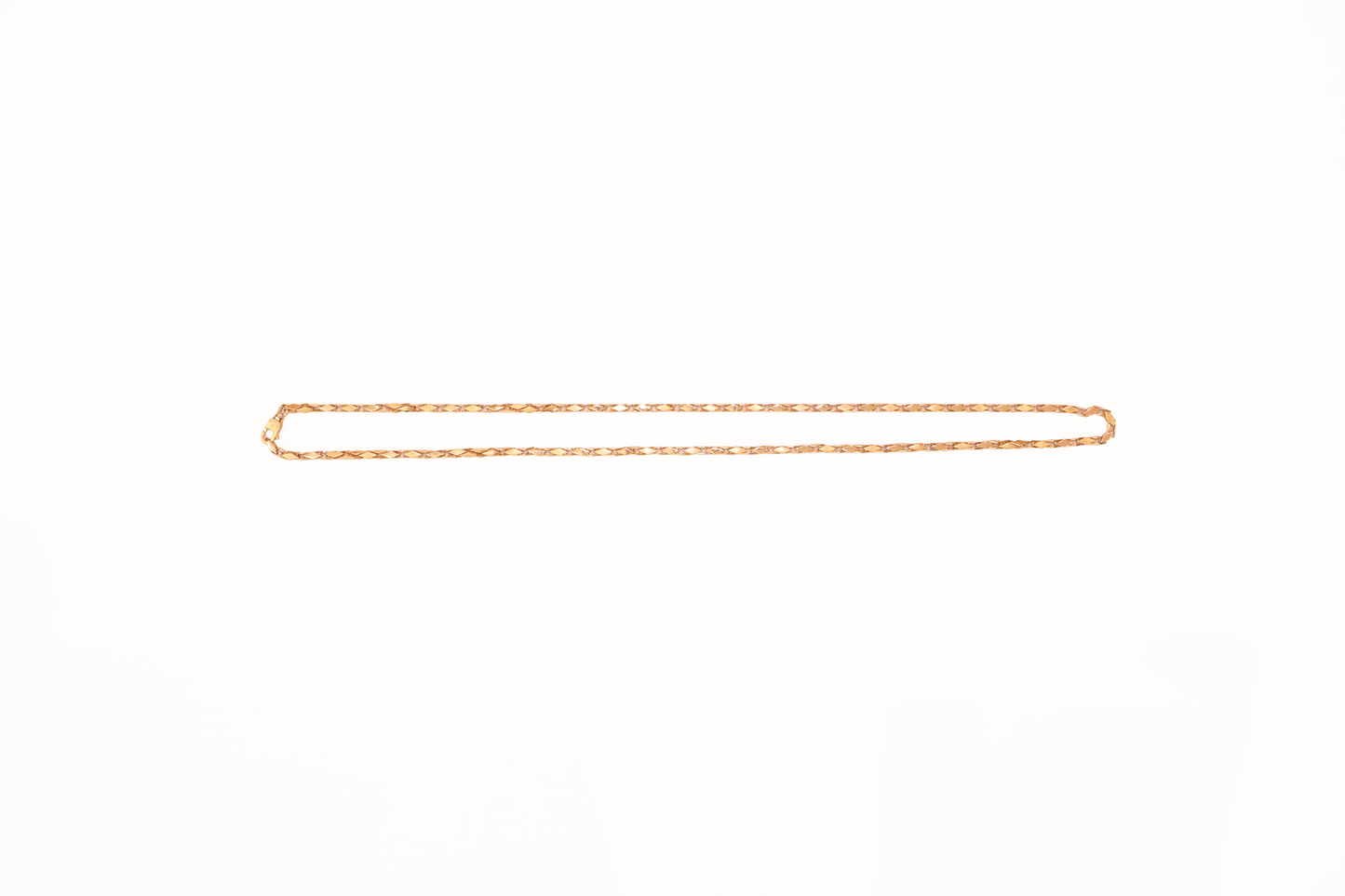 Thin orange line on a white background