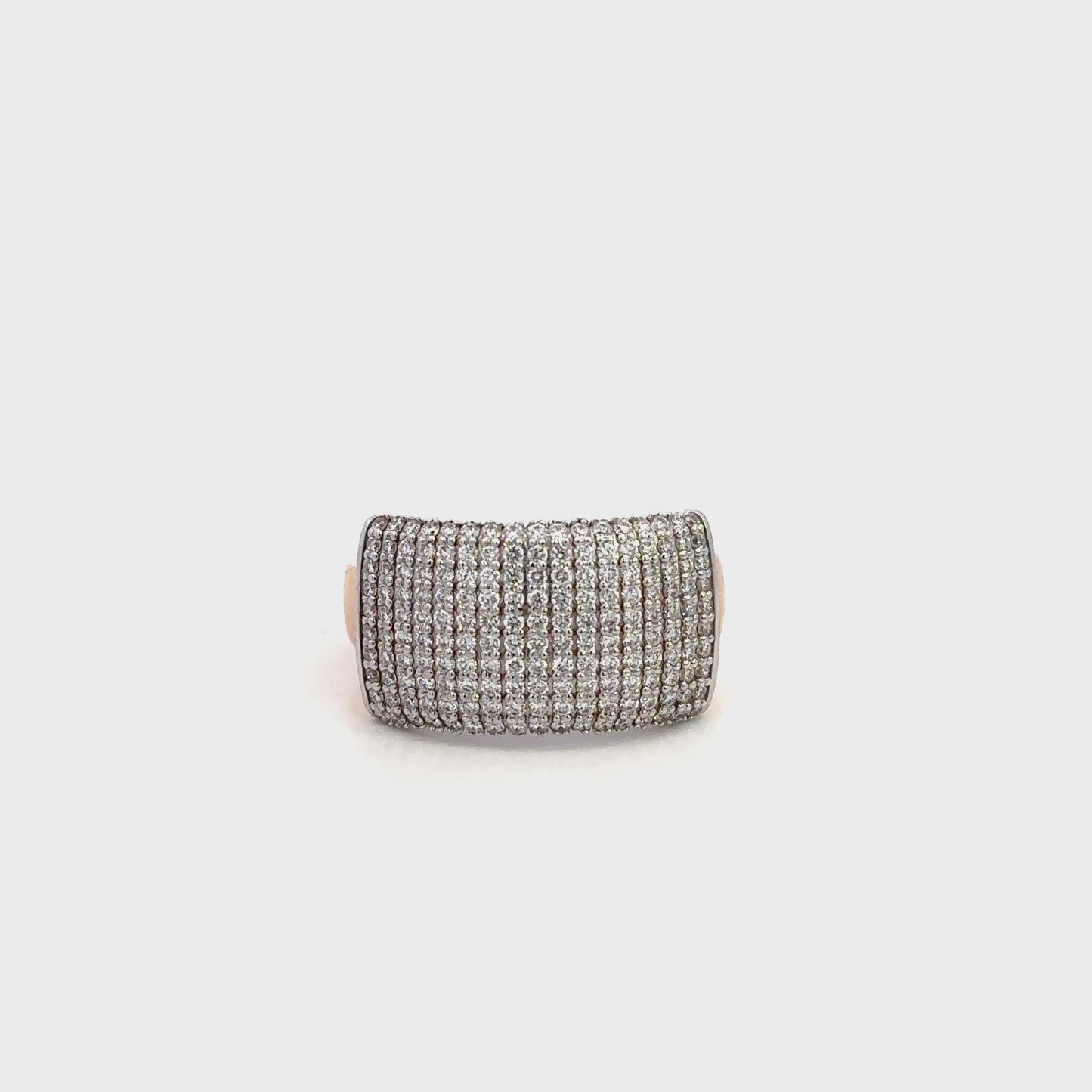 Royal Pavé Diamond Gold Ring