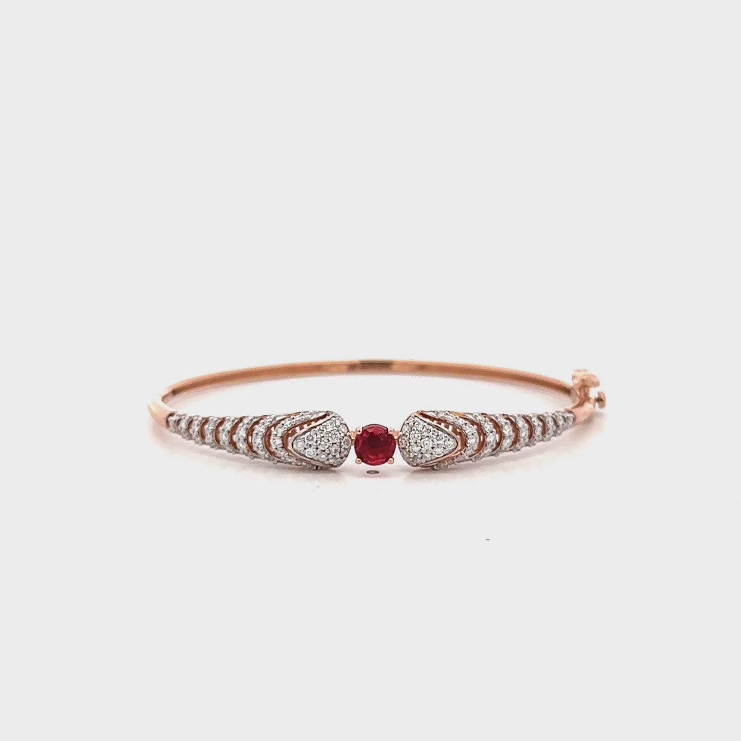 Ziona Ruby Bloom Diamond Bracelet