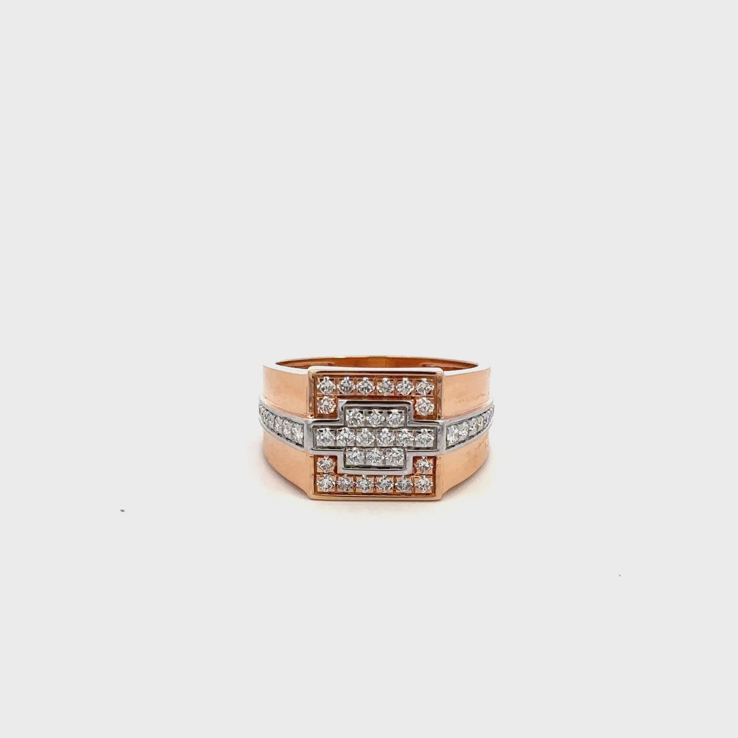 Majestic Layered Diamond Gold Ring