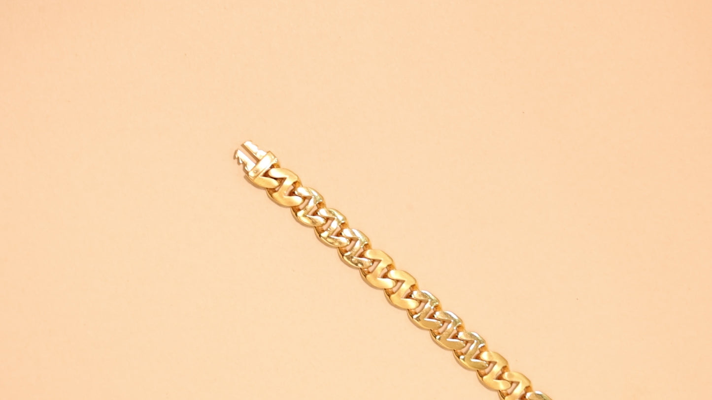 Contemporary Gold Bracelet