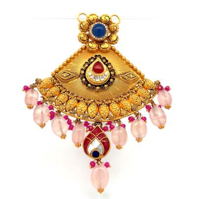 SPURIOS ANTIQUE DESIGNED MANGALSUTRA PENDANT  Gold